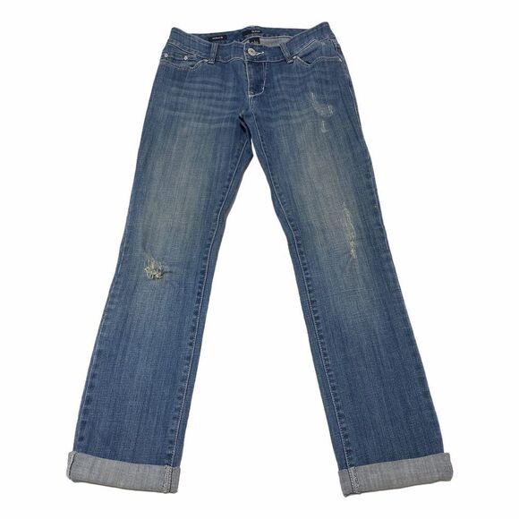 Ana A New Approach Modern Fit Cuff Distress Jean 4 - Picture 1 of 10